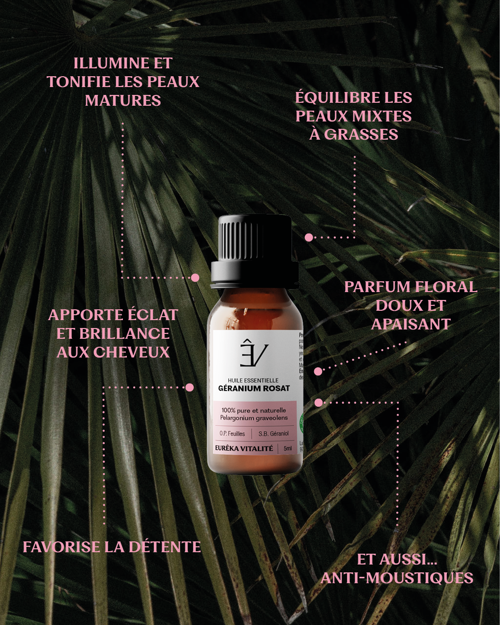 Huile essentielle Géranium rosat