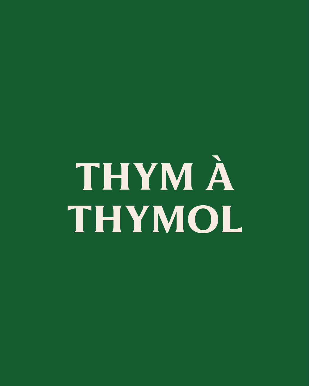 Huile essentielle Thym à thymol BIO