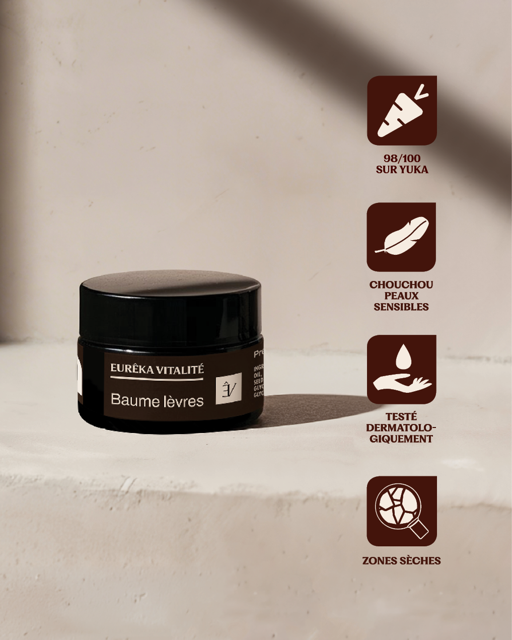 Baume à lèvres 100% naturel