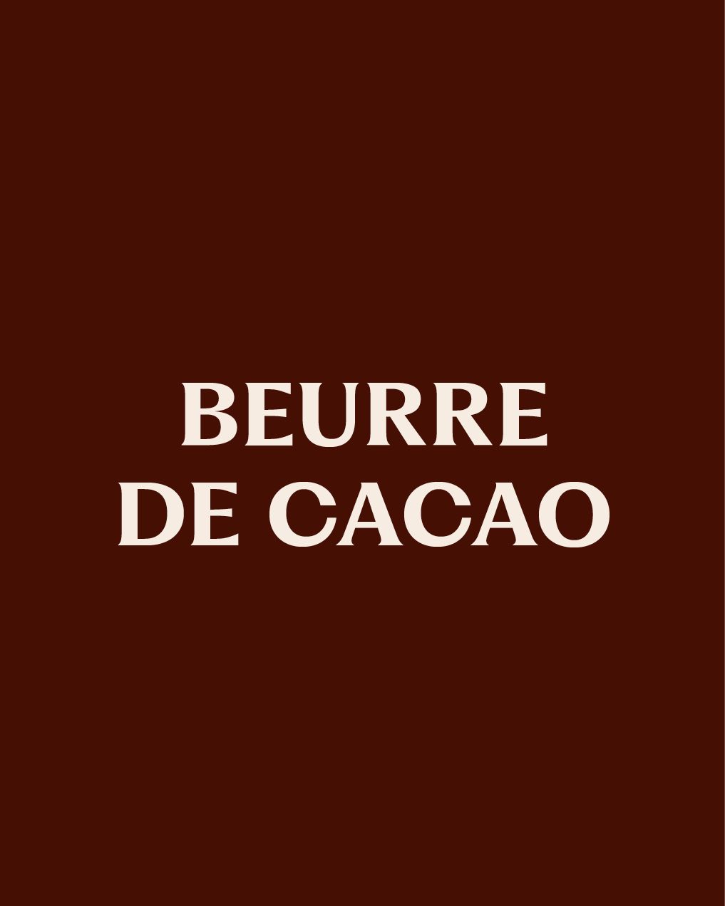 Beurre de cacao BIO