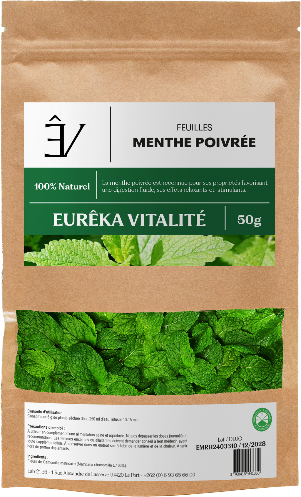 Menthe poivrée  • Feuilles séchées