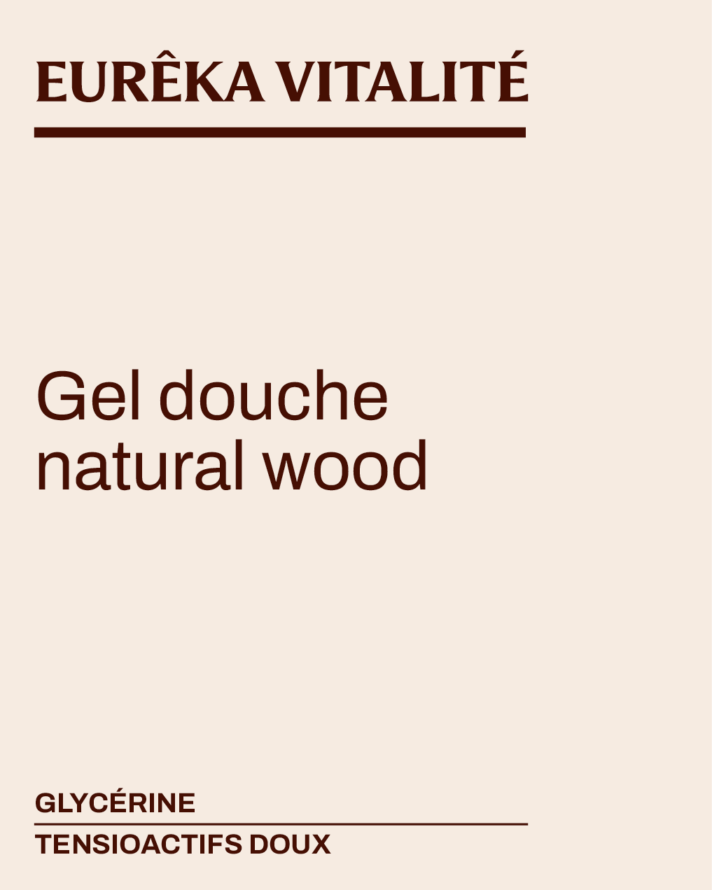 Gel douche Natural Wood sans sulfates