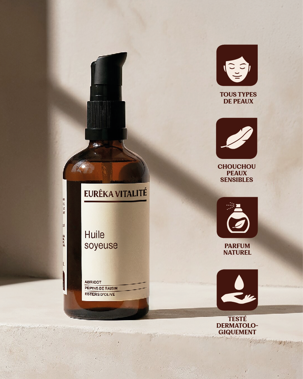 Huile soyeuse 100% naturelle