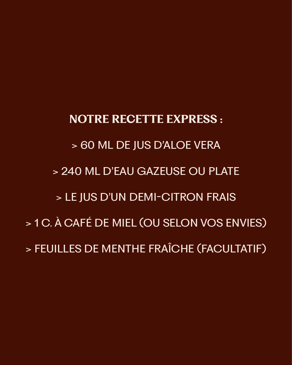 Jus d’Aloe Vera pur